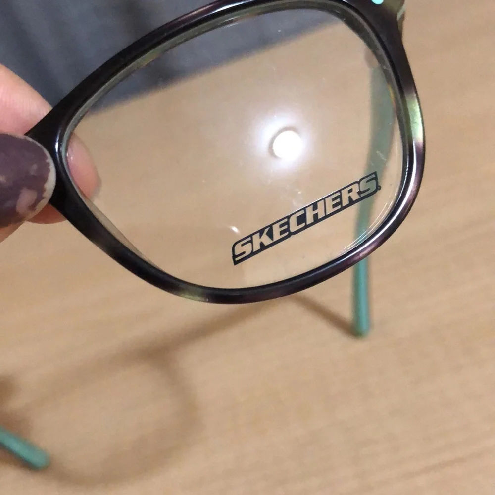 Skechers blue and brown juniors demo lenses